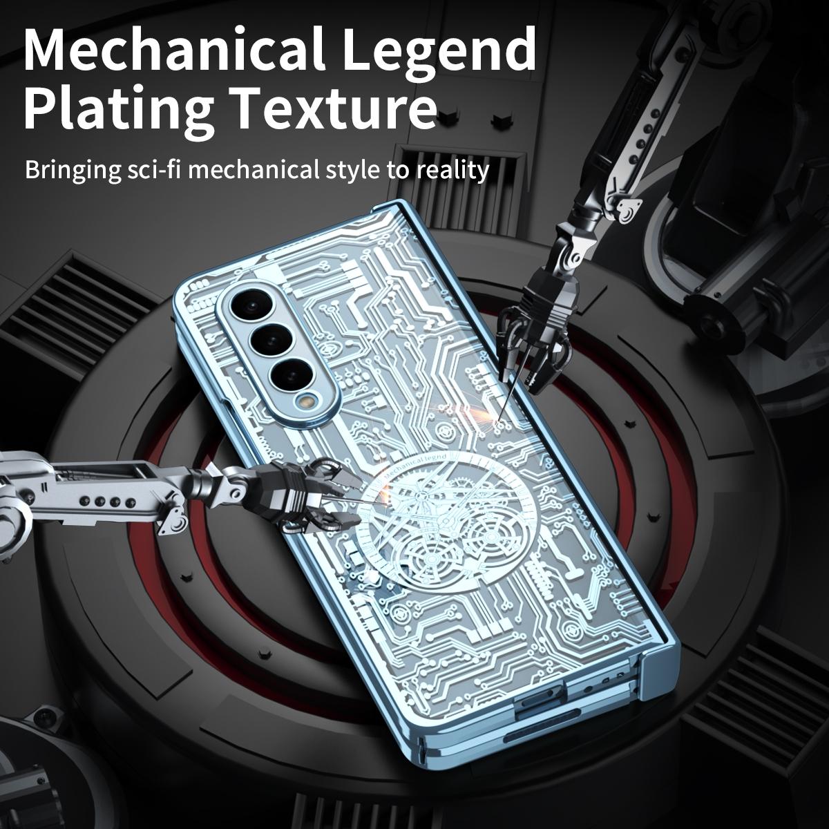 Foldable Electroplated Phone Case - Mechanical Legend 4.5g - Blue