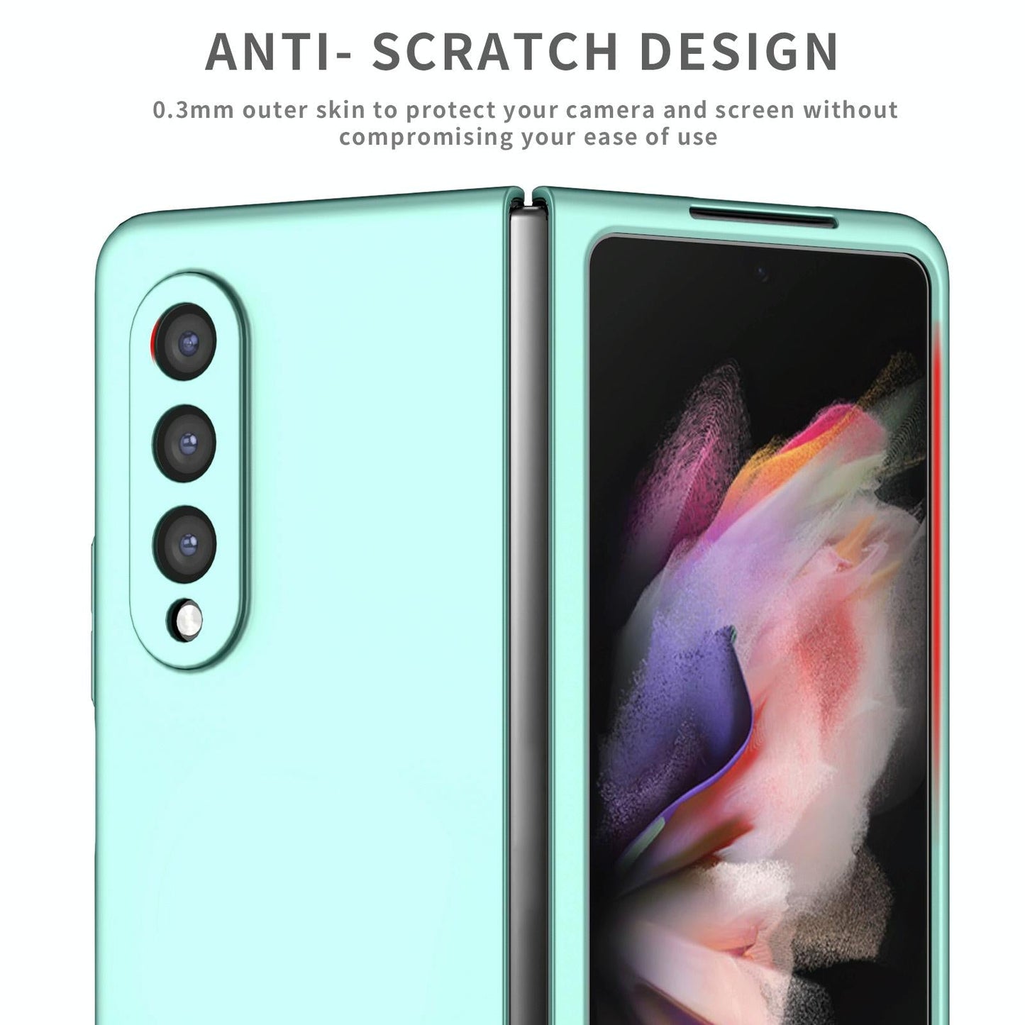 For Samsung Galaxy z Fold4 5G Foldable Armor Phone Case - Compact and Durable - Dark Blue