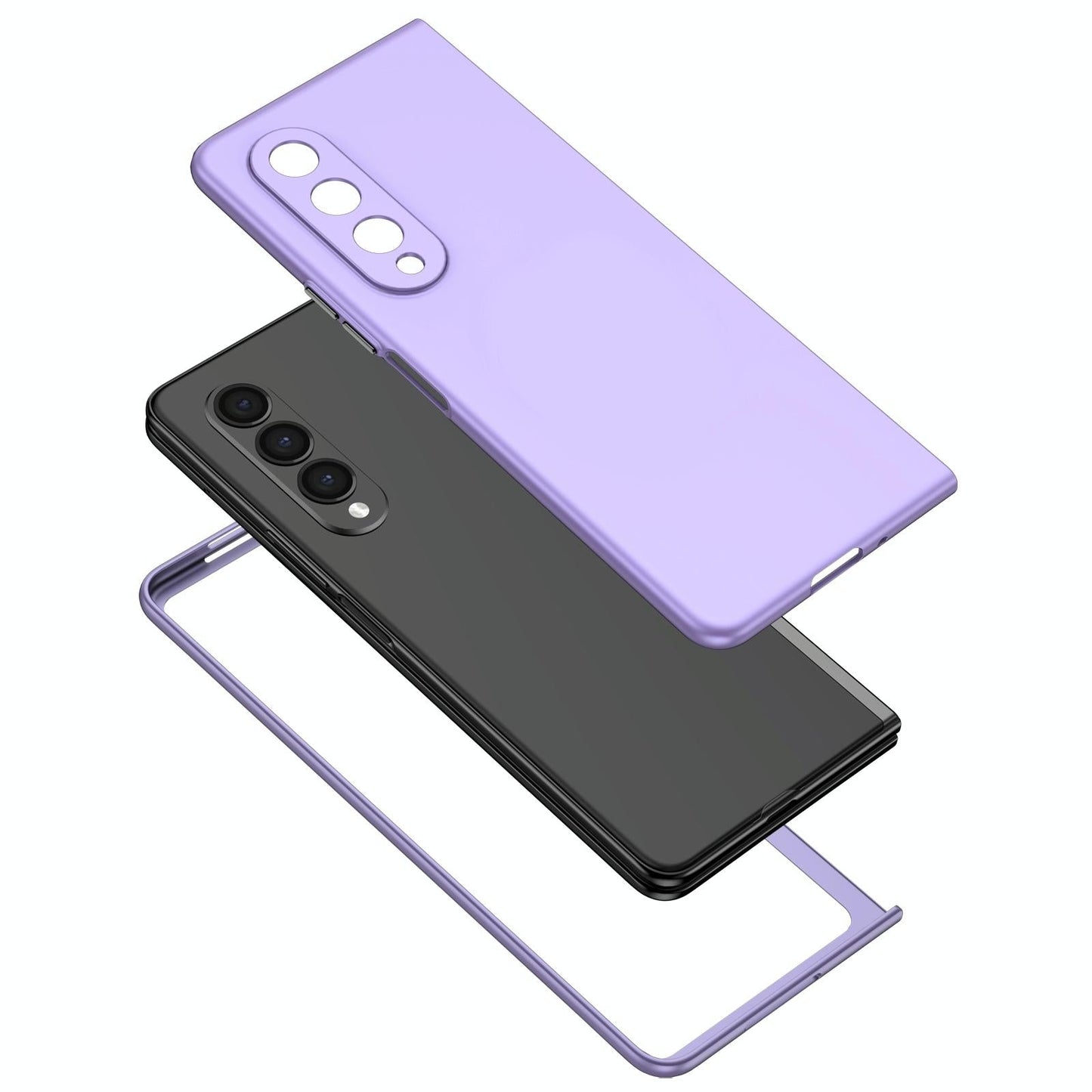 For Samsung Galaxy z Fold4 5G Foldable Armor Phone Case - Compact and Durable - Dark Blue