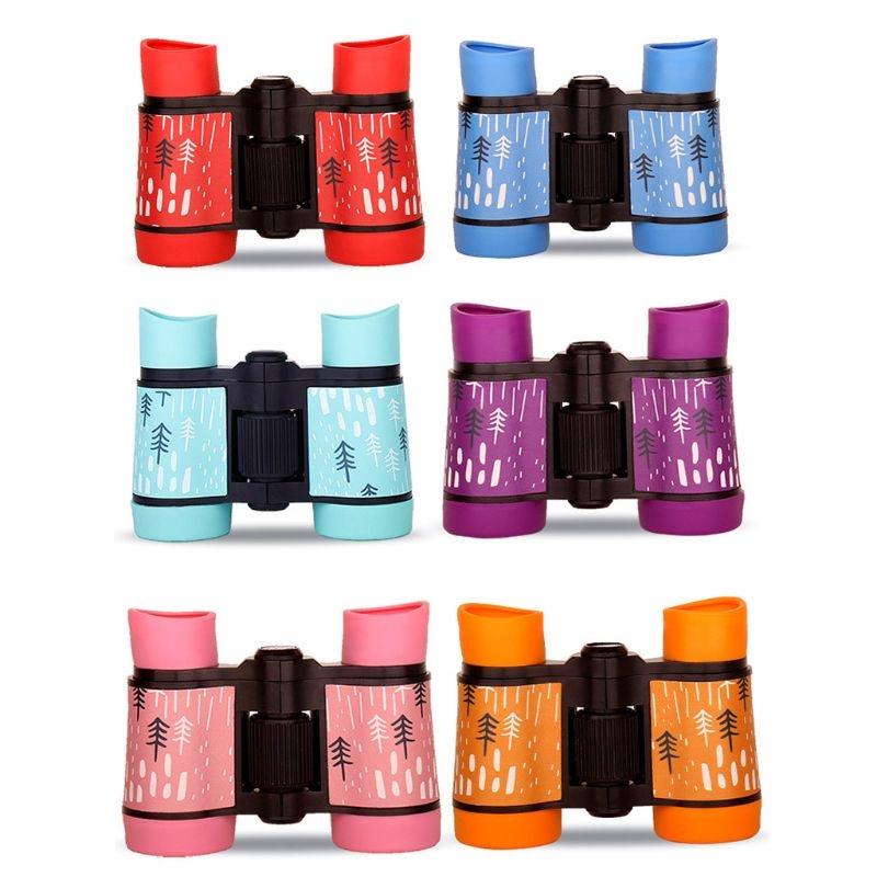 Children's Bird Watching Binoculars - 4x30 Perfect Gift - Rain Season Pink