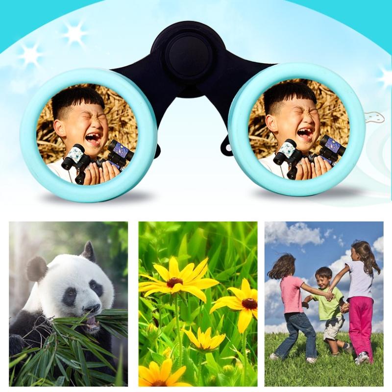 Children's Bird Watching Binoculars - 4x30 Perfect Gift - Rain Season Pink