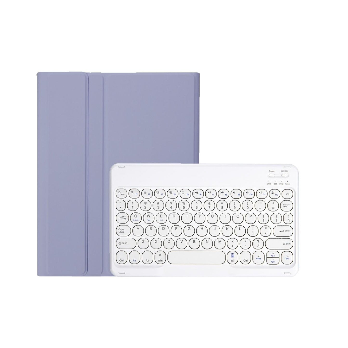 2022 Ipad 10.9 Bluetooth Keyboard Leather Case With Pen Slot - Lambskin Texture - Pink