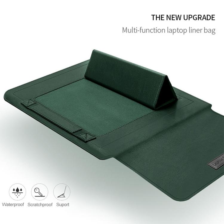 Universal Waterproof Laptop Bag Set With Handle Stand Pen Holder Winders Mouse & Charger Bags - Green