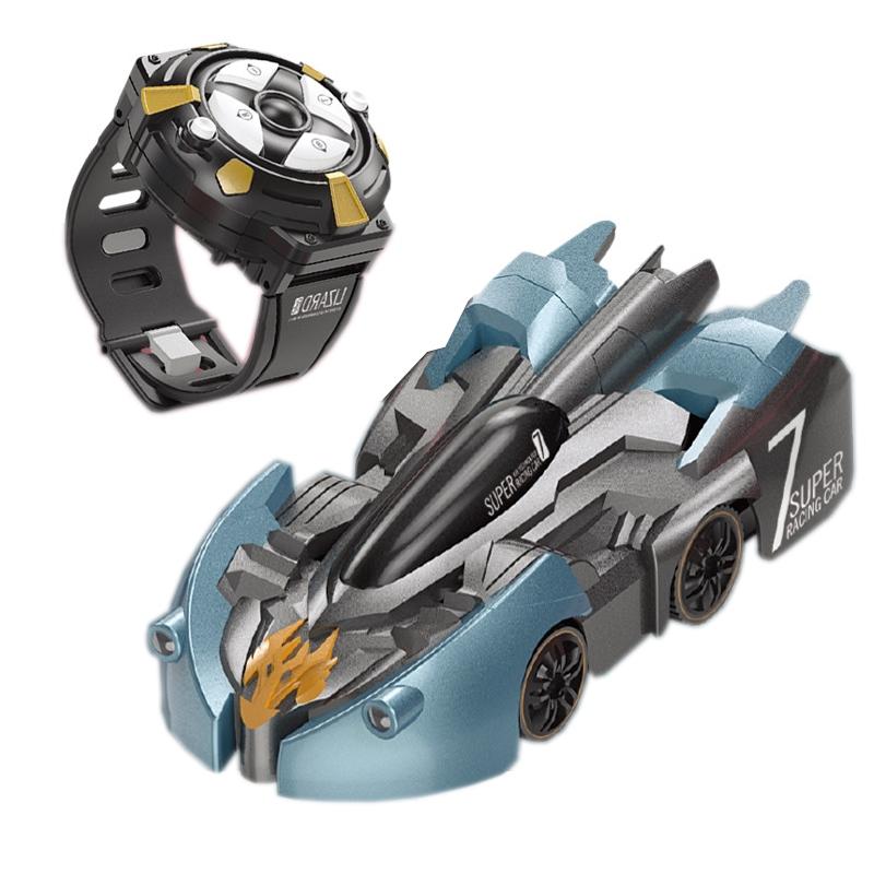 Electric Remote Control Wall Climbing Car for Kids - Mini Toy - Blue Break Watch Rc Edition