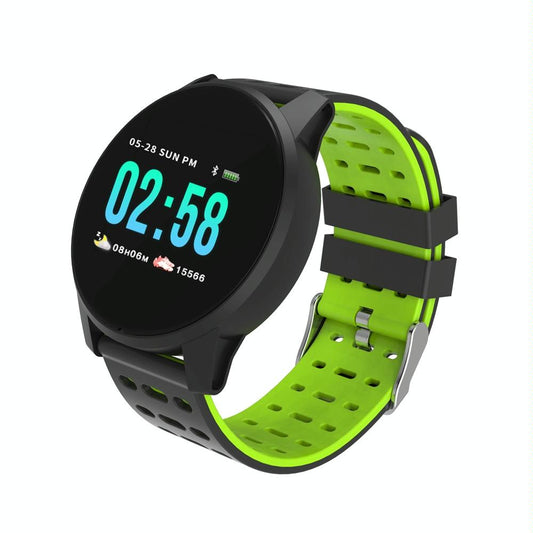 Waterproof Smart Bracelet With Call Heart Sleep Bp And Oxygen Monitoring - Ip67 - Green