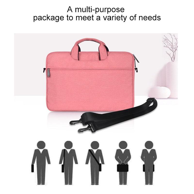 13.3 Inch Hidden Portable Strap One-shoulder Handbag - Waterproof Oxford Cloth - Dark Gray