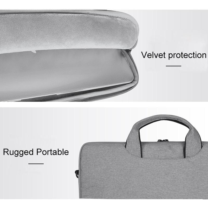 13.3 Inch Hidden Portable Strap One-shoulder Handbag - Waterproof Oxford Cloth - Dark Gray