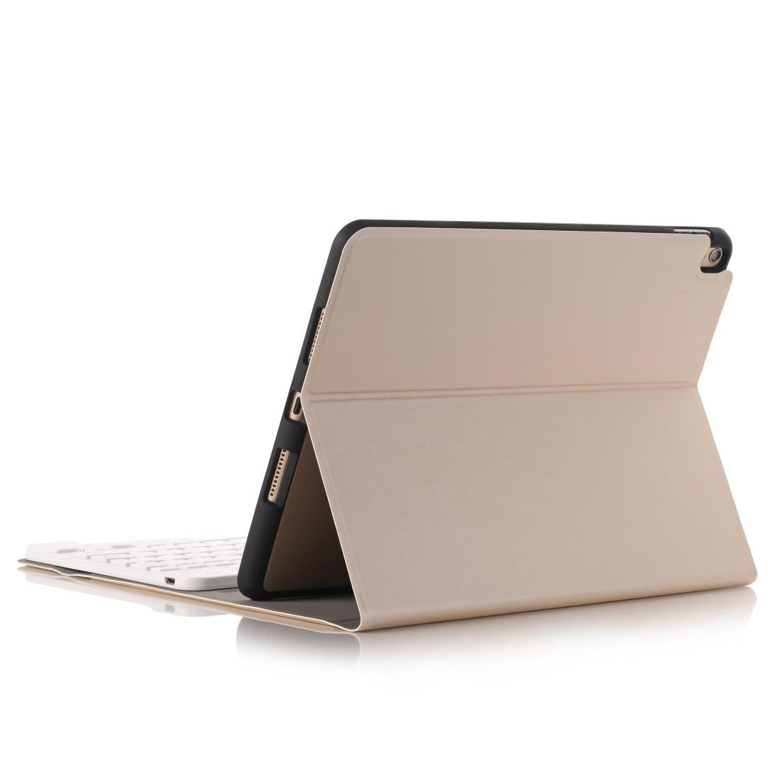 Ultra-Thin Bluetooth Keyboard Leather Case For Ipad Air / Pro 10.5 With Pen Slot & Holder - Rose Gold