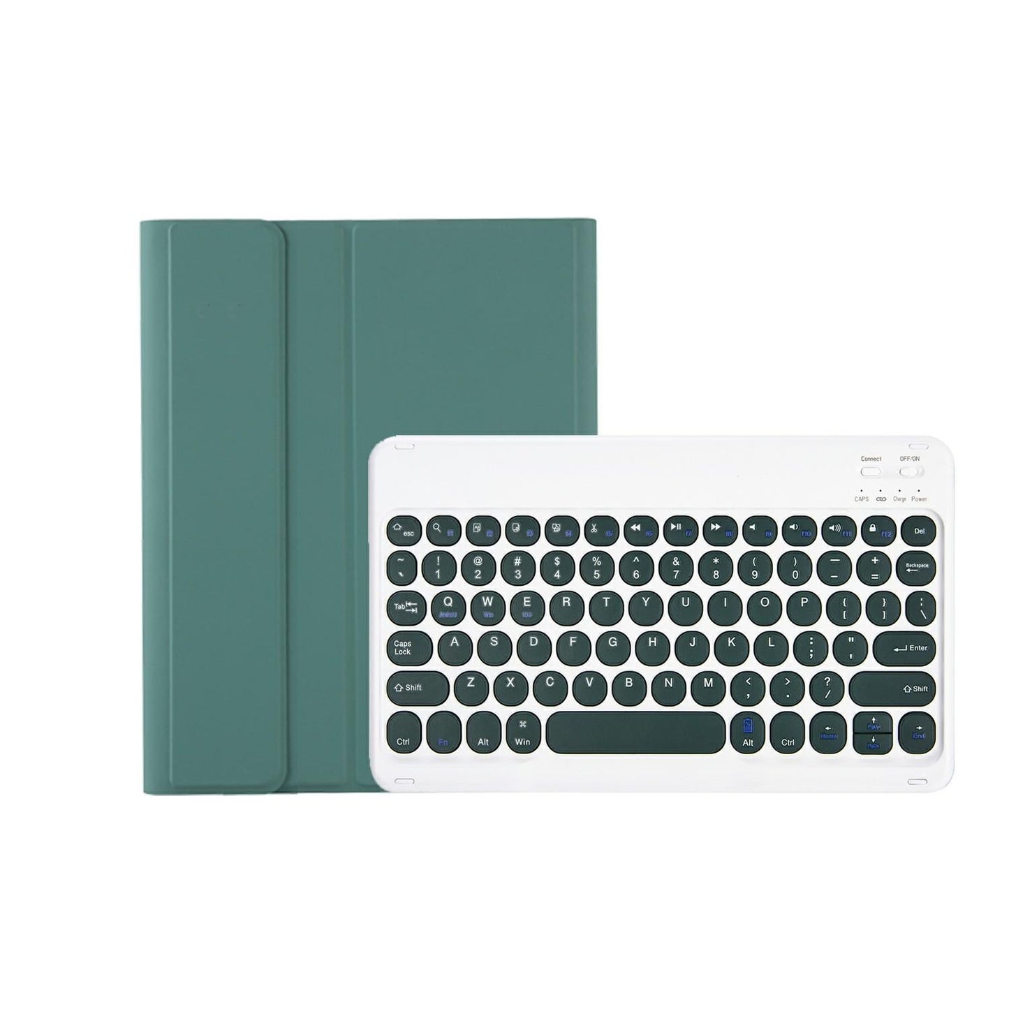 2022 Ipad 10.9 Bluetooth Keyboard Leather Case With Pen Slot - Lambskin Texture - Rose Gold