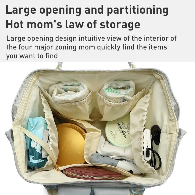 Convertible Diaper Bag Backpack for Baby Care - Classic Blue