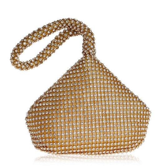 Diamond Handbag for Fashion Banquets and Parties - Gold