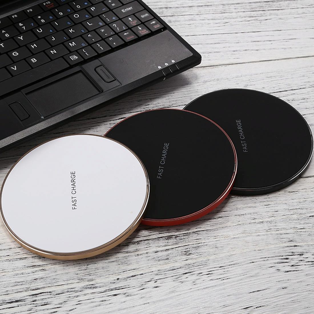 Quick Charge Wireless Charger With Led Indicator - Gold