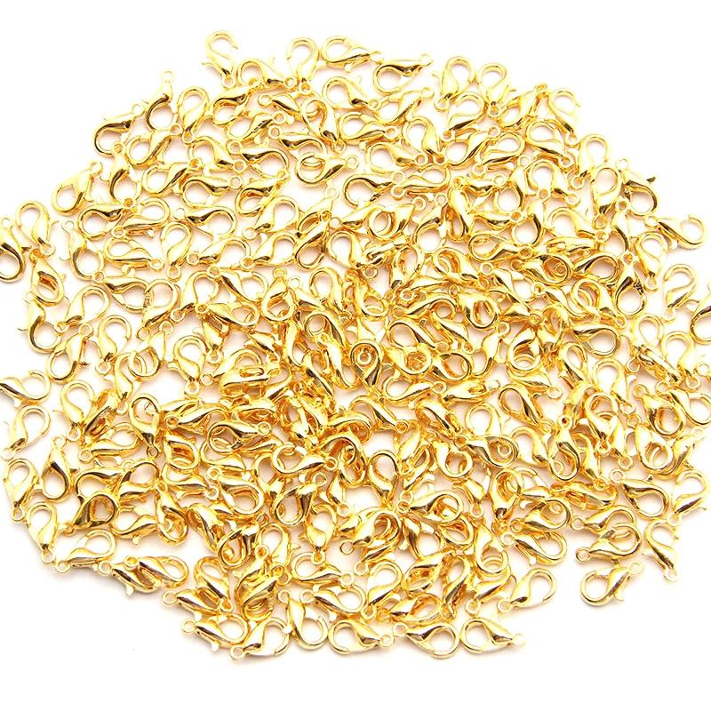 100 High Quality 12Mm Alloy Lobster Claw Jewelry Accessories