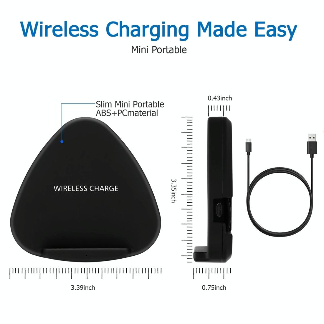 10W Fast Charging Qi Wireless Charger Pad - Gold