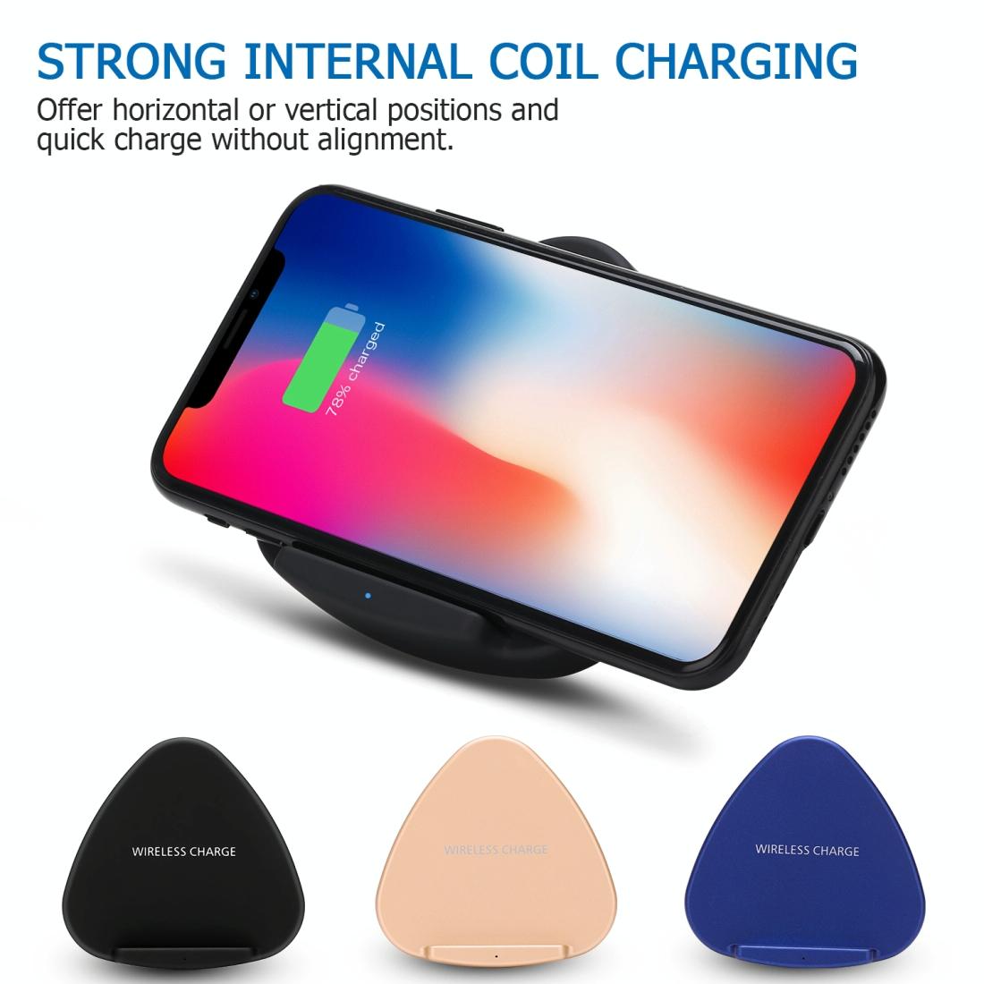 10W Fast Charging Qi Wireless Charger Pad - Gold