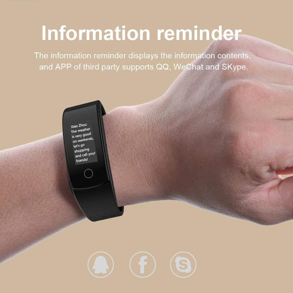 Smart Bracelet With Call / Heart / Sleep / Bp Monitoring - Ip67 Waterproof