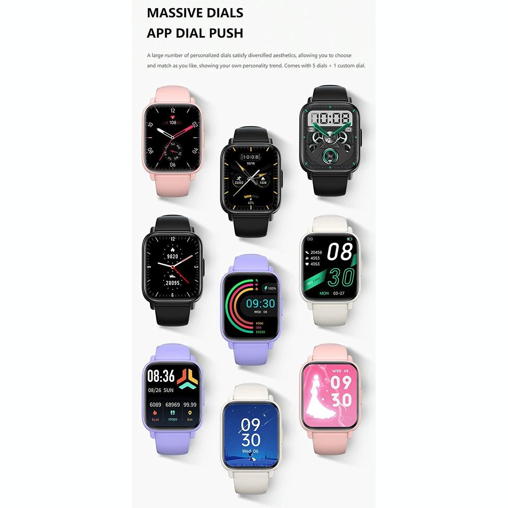 1.83 Inch Ip68 Waterproof Smart Watch Support Body Temperature Monitoring / Heart Rate / Blood Oxygen / Blood Pressure Monitoring - Blue
