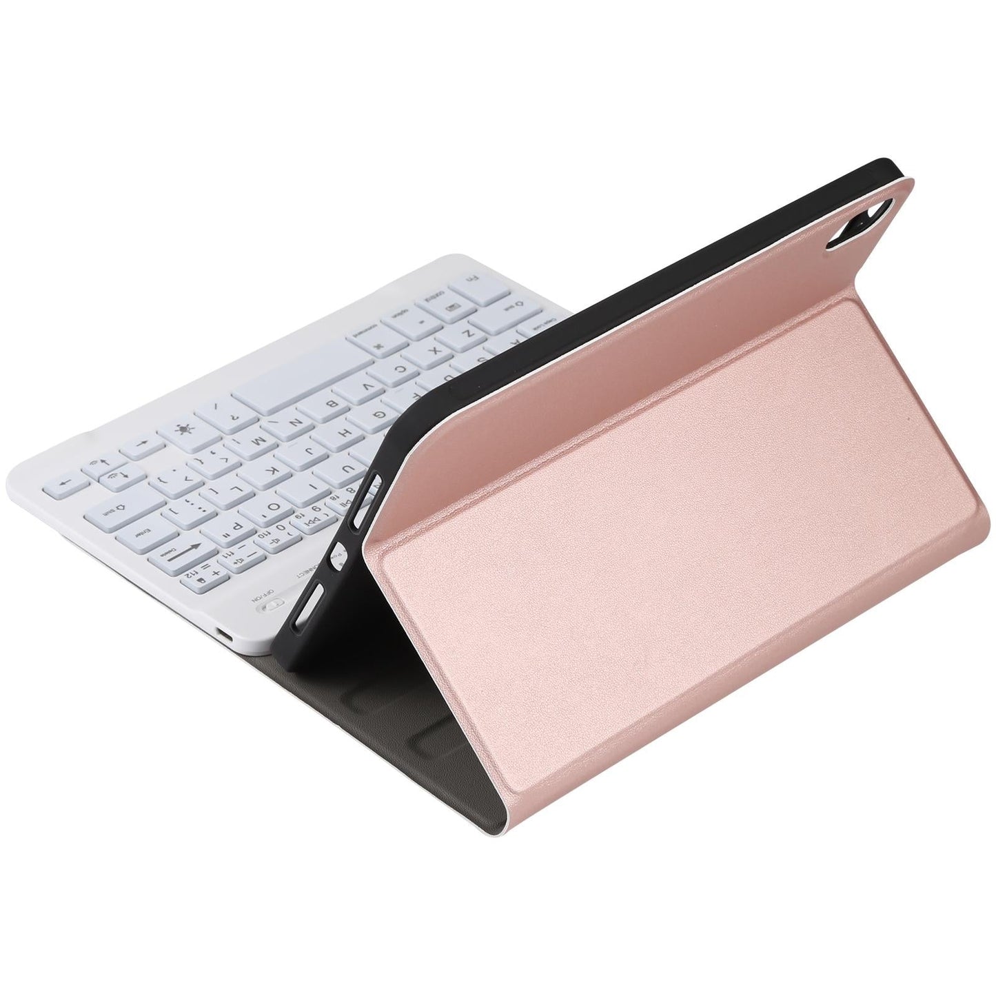 Ultra-Thin Bluetooth Keyboard Leather Case For Ipad Mini 6 With Detachable Lambskin Texture And Stand - Blue