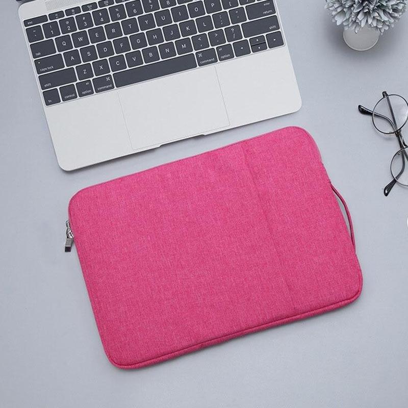 Universal Denim Laptop Bag for 15.4 Inch Notebooks - Fits Macbook Air / Pro - Portable & Stylish - 39.2x28.5x2cm - Purple