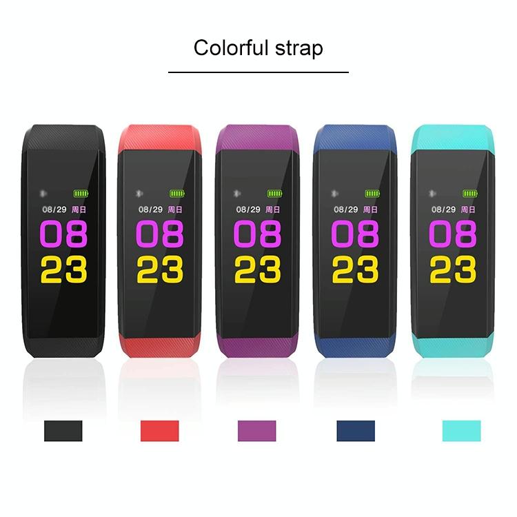 Smart Oled Bracelet With Call Reminder And Health Monitoring - Red