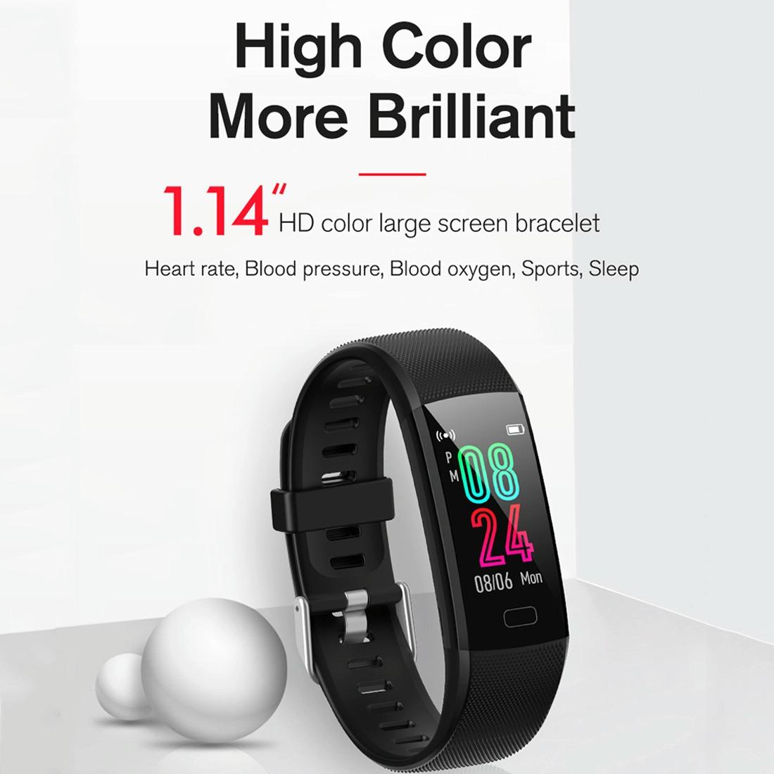 Smart Health Bracelet With Call Reminder And Monitoring - Red