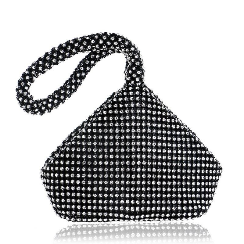 Diamond Handbag for Fashion Banquets and Parties - Silver