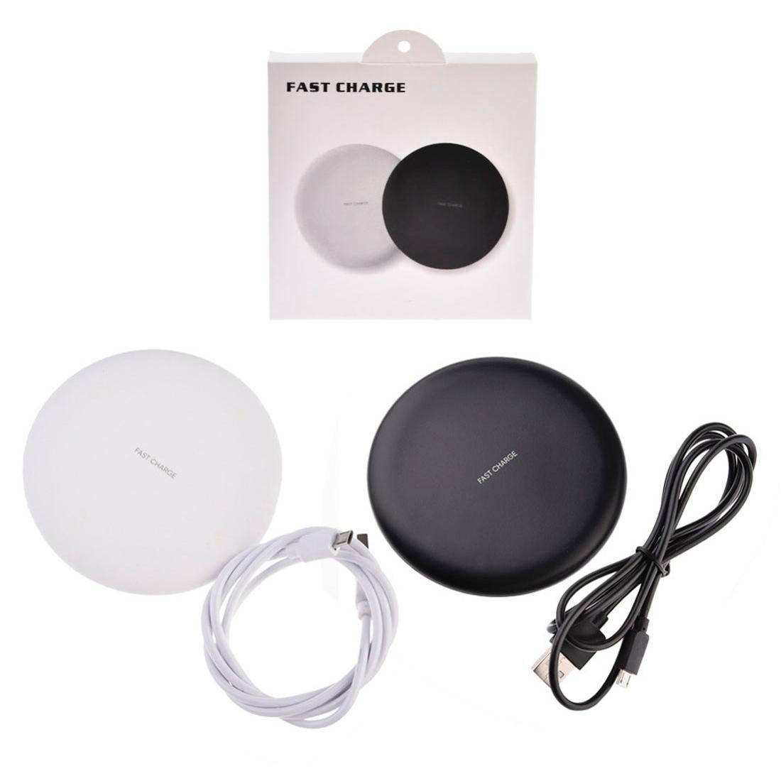 9V 1A Qi Fast Wireless Charger 1M Cable - White