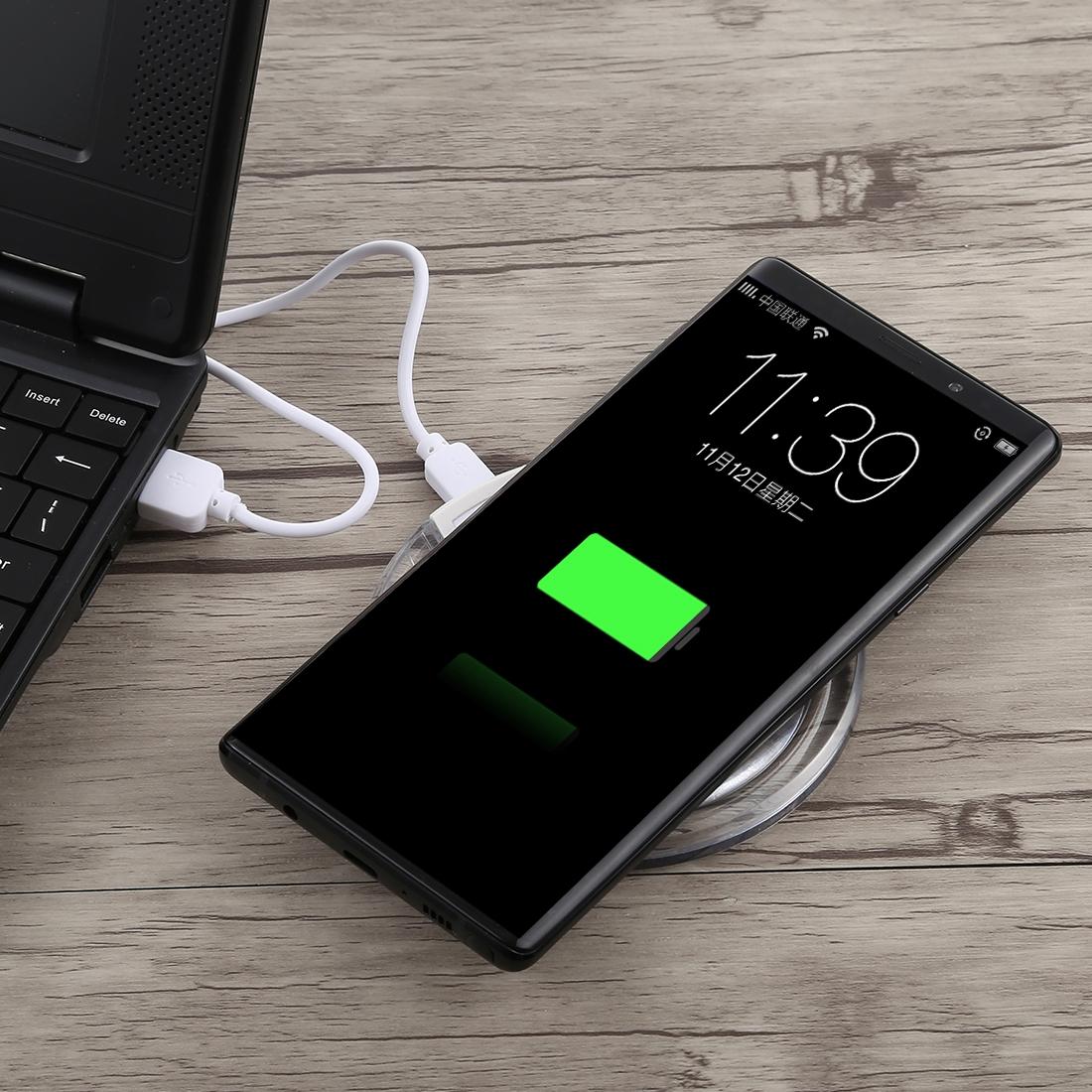 Ultra Thin Wireless Charger For Qi Standard Phones - White