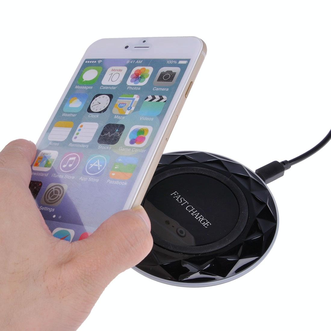 1M Fast Charging Wireless Charger Diamond Qi Standard - White