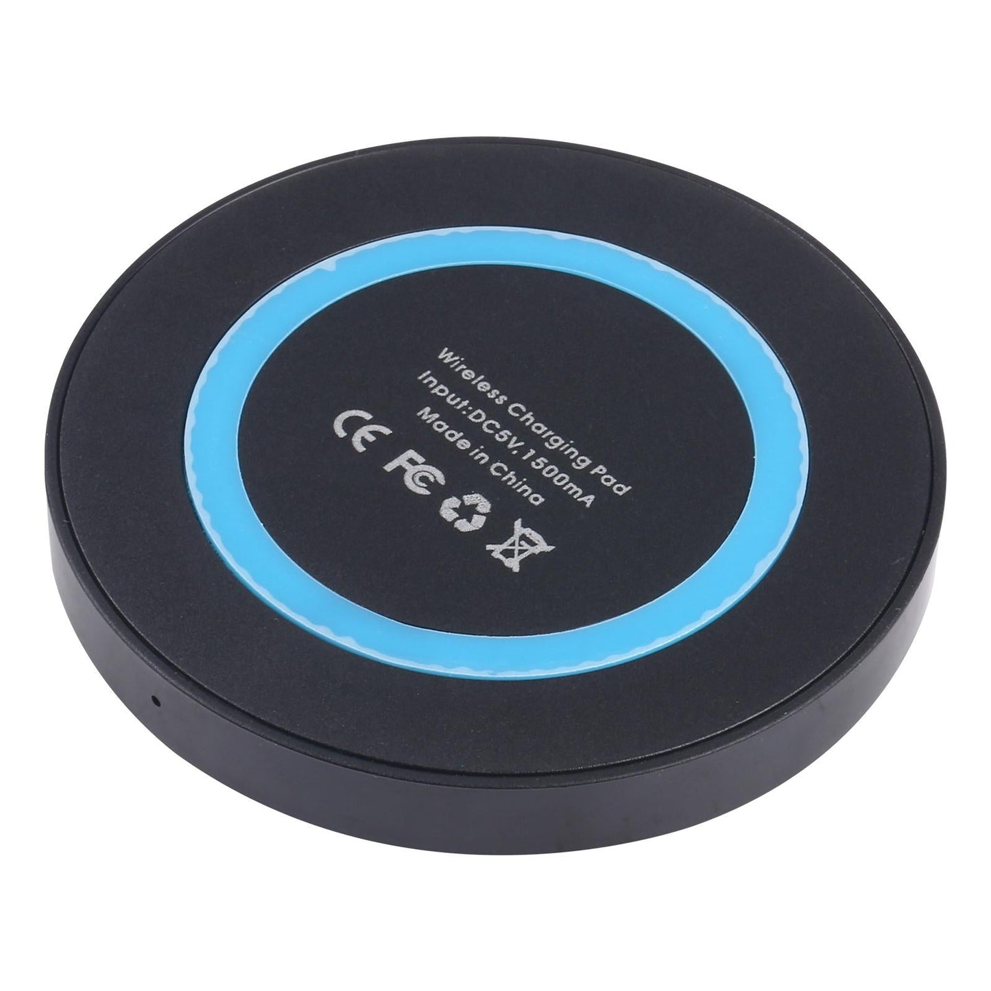 Universal 5W Round Wireless Charger - Black + White