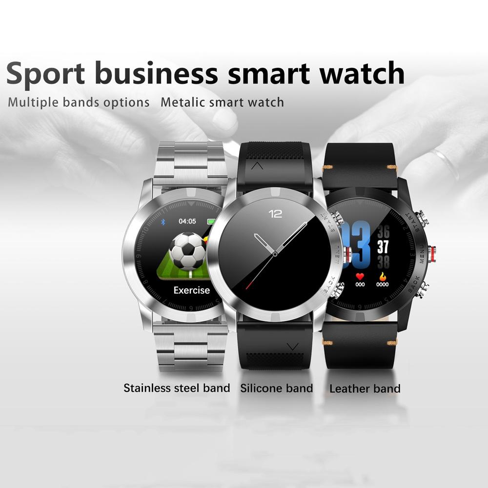 Waterproof Smart Bracelet With Heart Rate Monitor And Multi-Sport Mode - Brown