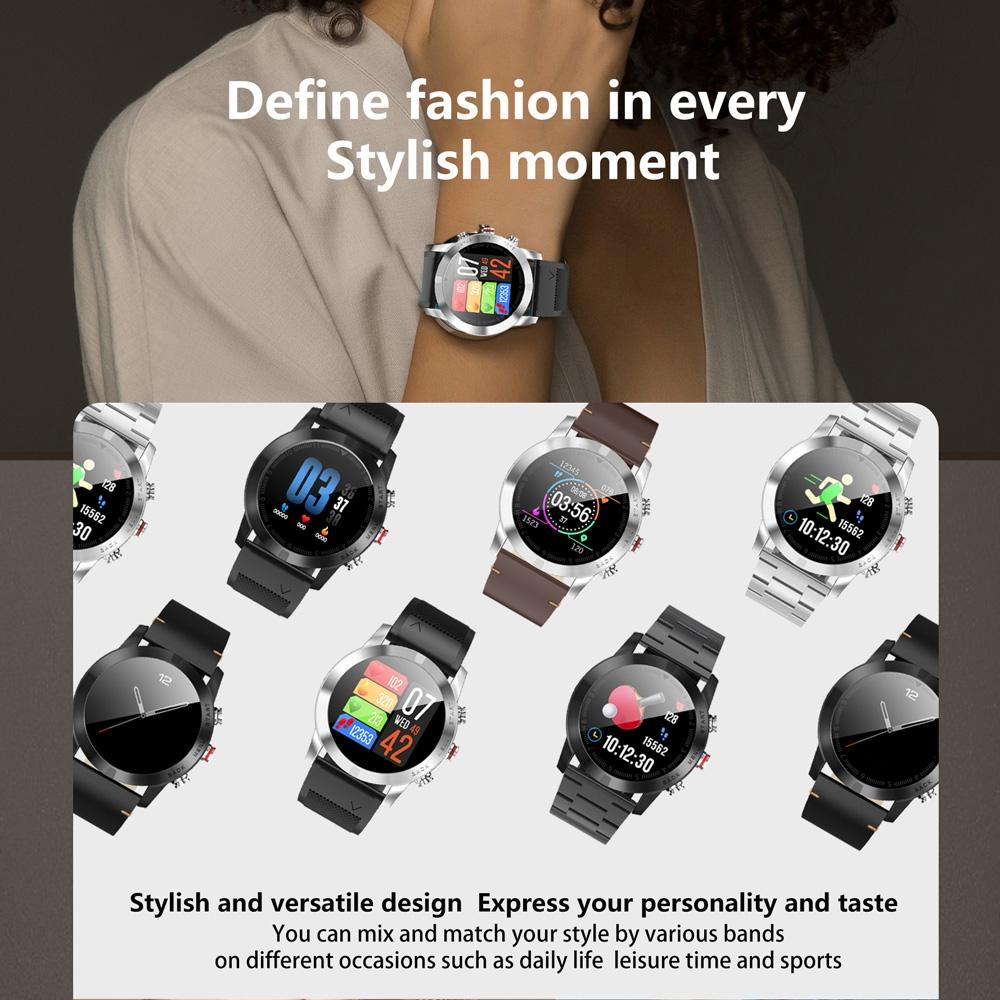 Waterproof Smart Bracelet With Heart Rate Monitor And Multi-Sport Mode - Brown