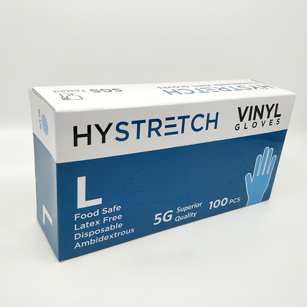 1000x Clear Disposable Vinyl Gloves Powder Free Latex Free Bulk - 1 Box - L - The Grand Bazaar of Australia