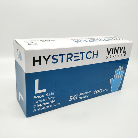 1000x Clear Disposable Vinyl Gloves Powder Free Latex Free Bulk - 1 Box - L - The Grand Bazaar of Australia