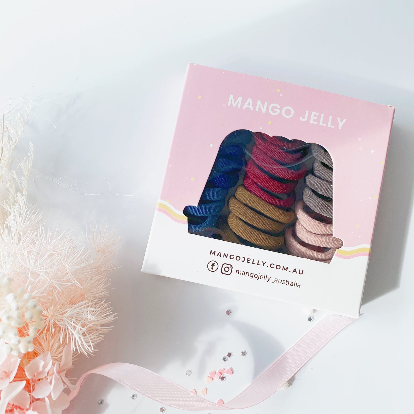 MANGO JELLY Metal Free Hair Ties (3cm) - EarthTone 36P - Three Pack - The Grand Bazaar of Australia