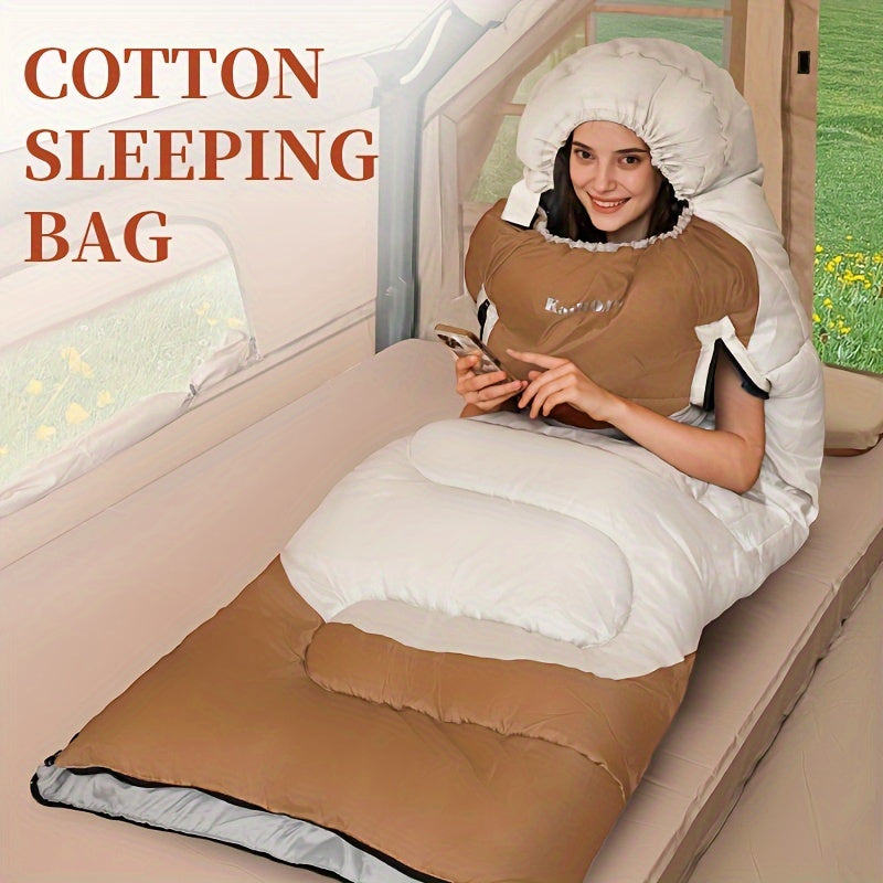 KAIROAD Extra Wide Mummy Sleeping Bag + FREE Accessories (Eye Mask, Earplugs, U-shaped Pillow) - 3 Season, Warm & Cold Weather, Waterproof - The Grand Bazaar of Australia