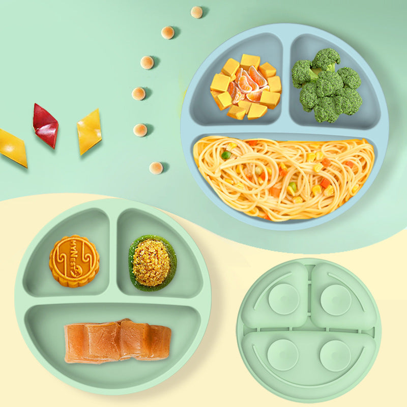 Yellow 1183# Silicone Baby Feeding Set - Suction Plate, Bib, Cup & Utensils | BPA-Free Baby Tableware - The Grand Bazaar of Australia