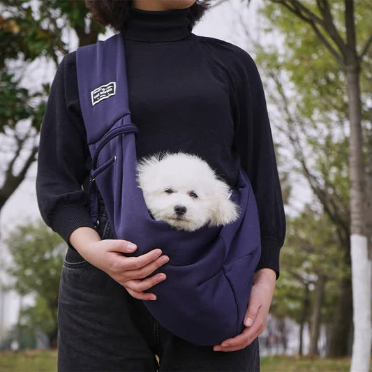 Nevy Blue Adjustable Pet Sling Carrier Bag - Comfortable and Hands-Free Design - The Grand Bazaar of Australia
