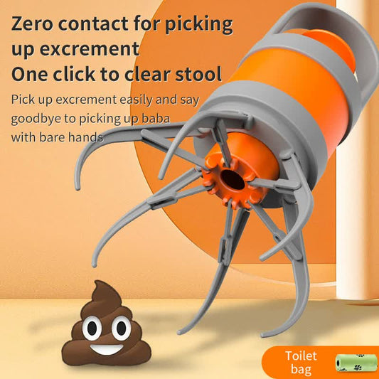 Hygienic Pet Waste Grabber â One-Click Hands-Free Poop Picker with Disposable Bags - The Grand Bazaar of Australia