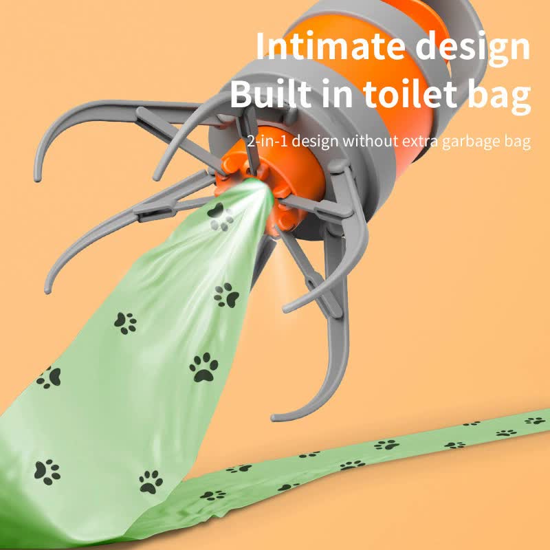 Hygienic Pet Waste Grabber – One-Click Hands-Free Poop Picker with Disposable Bags - The Grand Bazaar of Australia