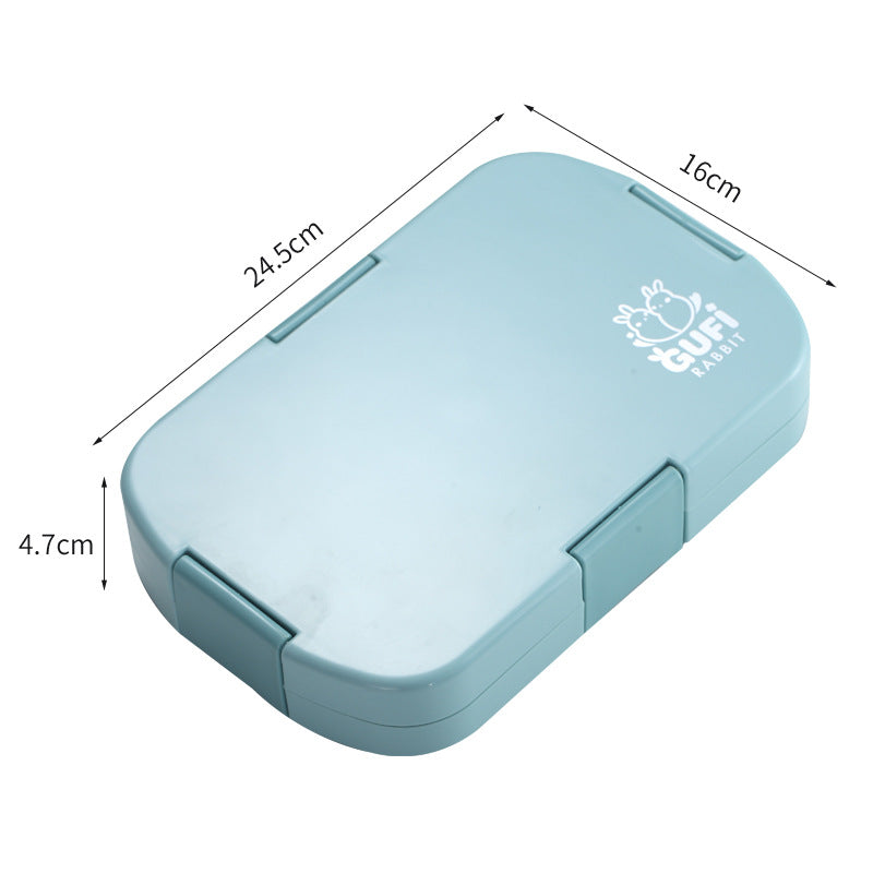Blue Kids' Lunch Box with Compartments - BPA-Free Microwave Safe Bento Box for School Meals - The Grand Bazaar of Australia