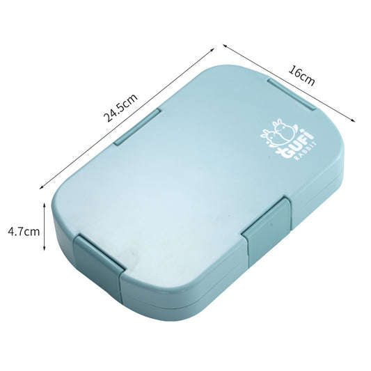 Blue Kids' Lunch Box with Compartments - BPA-Free Microwave Safe Bento Box for School Meals - The Grand Bazaar of Australia