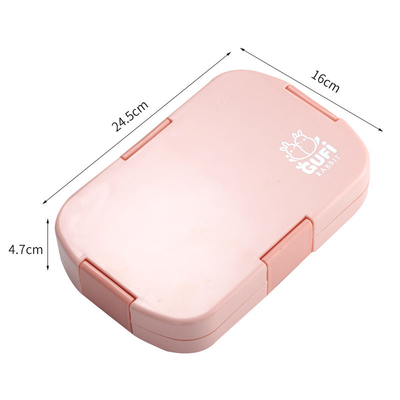 Pink Kids' Lunch Box with Compartments - BPA-Free Microwave Safe Bento Box for School Meals - The Grand Bazaar of Australia