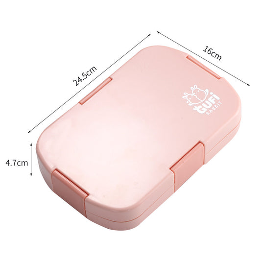 Pink Kids' Lunch Box with Compartments - BPA-Free Microwave Safe Bento Box for School Meals - The Grand Bazaar of Australia