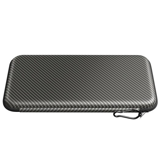 Premium Golf Glove Holder Case - Keeps Gloves Dry & Shaped, Carbon Fiber Look with Hook (Gloves Not Included)