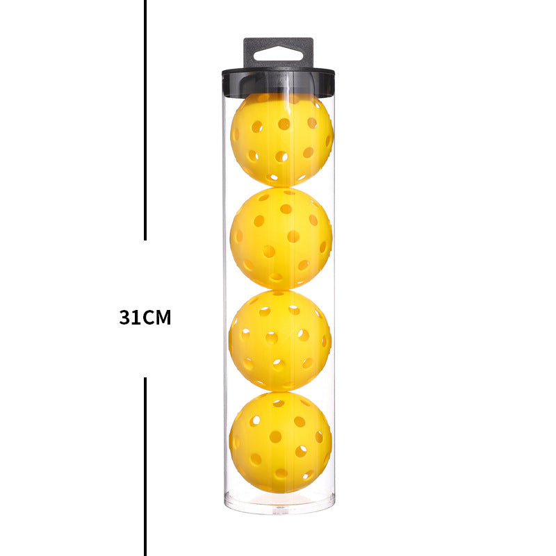 2 Tubes Black Outdoor Pickleball Balls 4-Pack - Durable 40-Hole Design with Carry Tube(8 balls in total)