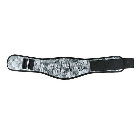 Size XL Grey Camouflage Camo Weightlifting Belt - EVA Nylon Gym Belt for Squats, Deadlifts & Lumbar Support