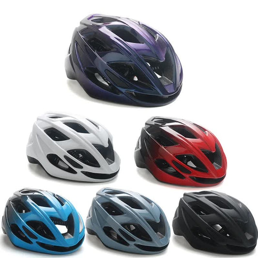 White Lightweight Adult Bicycle Helmet - Adjustable Fit Road & Mountain Bike Safety Headgear (57-62cm)
