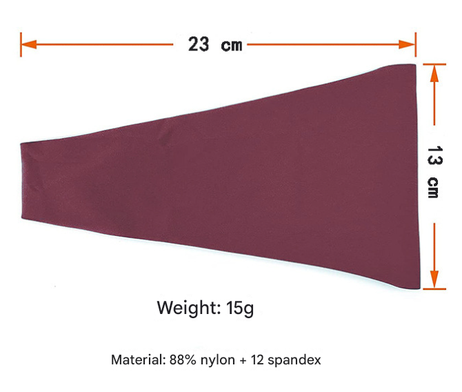 Grey 5-Pack Wide Sports Headbands for Women - Non-Slip Yoga Headwraps with Sweat-Wicking Fabric (88% Nylon+12% Spandex)