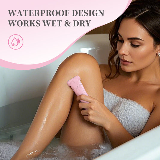 Pink (Precision cutter head) Women's Electric Body & Bikini Trimmer Kit - Painless Ultra-Close Shaver